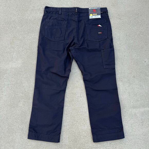 Ariat FR M4 Relaxed Workhorse Boot Cut Pants Navy Blue 10019623 40x32 NWT - Picture 2 of 5